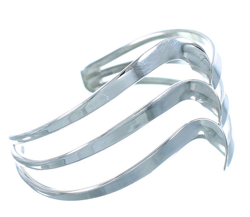 Navajo Indian Genuine Sterling Silver Cuff Bracelet SX105081
