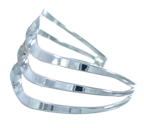 Navajo Indian Genuine Sterling Silver Cuff Bracelet SX105081
