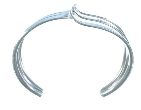 Navajo Indian Genuine Sterling Silver Cuff Bracelet SX105081