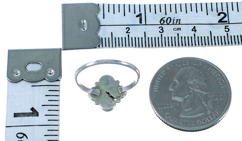 Sterling Silver Turquoise Zuni Indian Jewelry Ring Size 6 SX106134