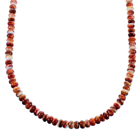 Southwest Sterling Silver Oyster Shell Bead Necklace SX106662