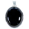 Native American Sterling Silver Onyx Pendant NN20499