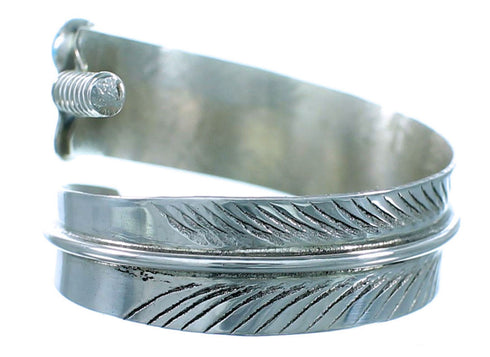Sterling Silver Turquoise Adjustable Navajo Feather Ring Size 6,7,8 NN20545