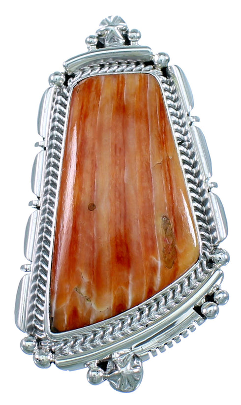American Indian Oyster Shell Sterling Silver Ring Size 7 RX110907