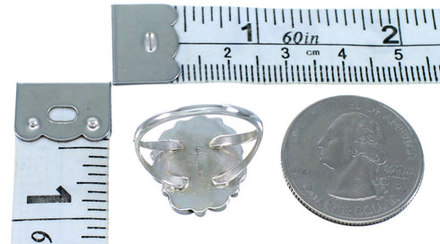 Turquoise Sterling Silver Navajo Ring Size 6-1/4 SX111660