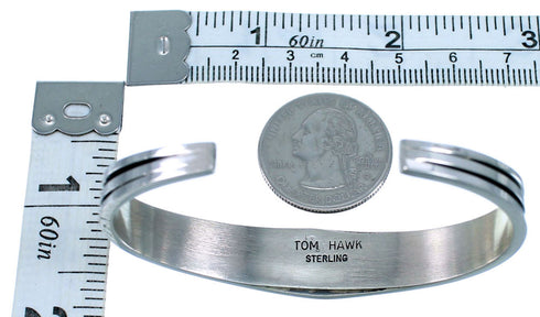 Navajo Genuine Sterling Silver Cuff Bracelet SX112434