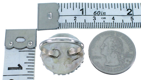 Sterling Silver Zuni Turquoise Ring Size 7-1/4 RX112616