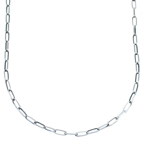 Genuine Old Pawn Style Sterling Silver 24" Adjustable Extender Chain Necklace RX113578