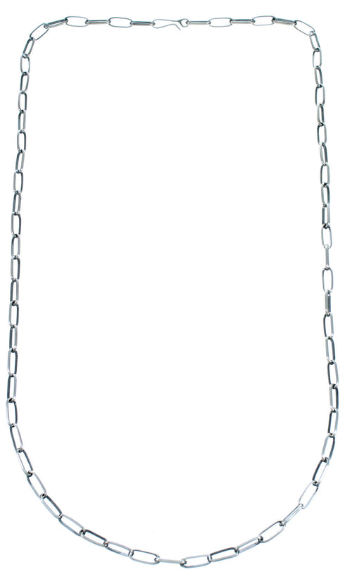 Genuine Old Pawn Style Sterling Silver 24" Adjustable Extender Chain Necklace RX113578