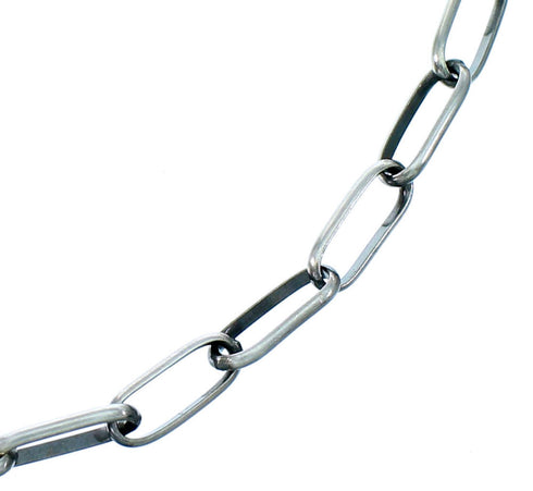 Genuine Old Pawn Style Sterling Silver 24" Adjustable Extender Chain Necklace RX113578