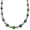 Turquoise And Coral Genuine Sterling Silver Southwest Bead Necklace SX114870