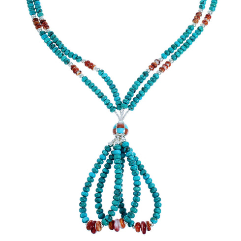 Southwest Multicolor Multistrand Bead Necklace RX114952