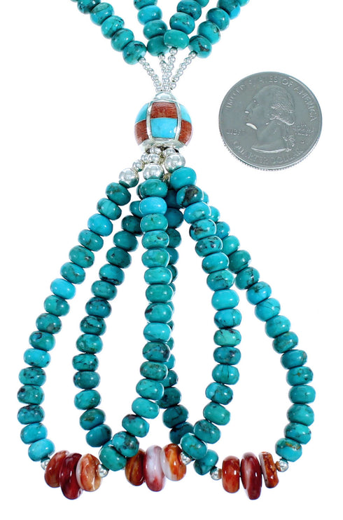 Southwest Multicolor Multistrand Bead Necklace RX114952