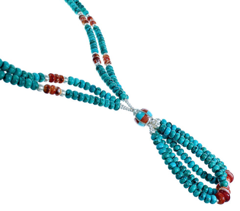 Southwest Multicolor Multistrand Bead Necklace RX114952