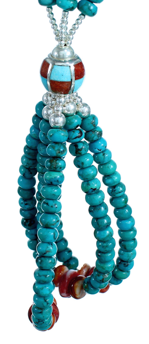 Southwest Multicolor Multistrand Bead Necklace RX114952