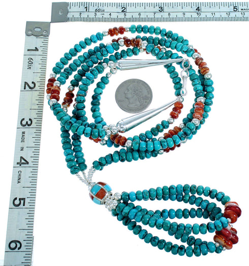 Southwest Multicolor Multistrand Bead Necklace RX114952