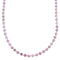 Rhodochrosite And Genuine Sterling Silver Bead Necklace RX115232