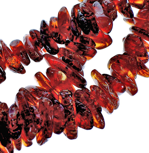 Amber And Sterling Silver 3-Strand Southwest Bead Necklace SX115297