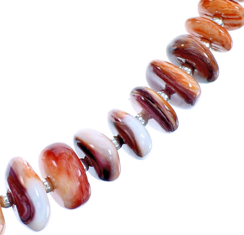 Oyster Shell Sterling Silver Bead Necklace DX116060