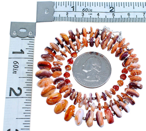 Oyster Shell Sterling Silver Bead Necklace DX116060