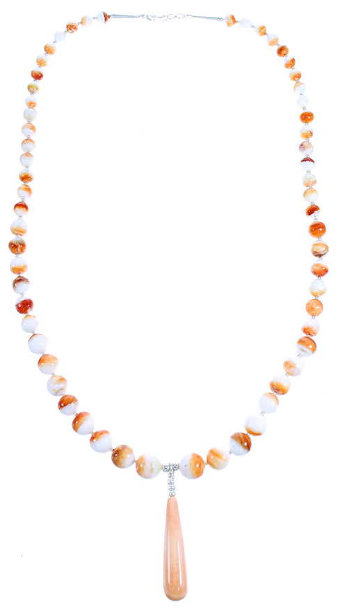 Southwestern Sterling Silver Oyster Shell Bead Necklace DX116077