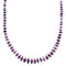 Southwestern Purple Oyster Shell Sterling Silver Bead Necklace DX117065