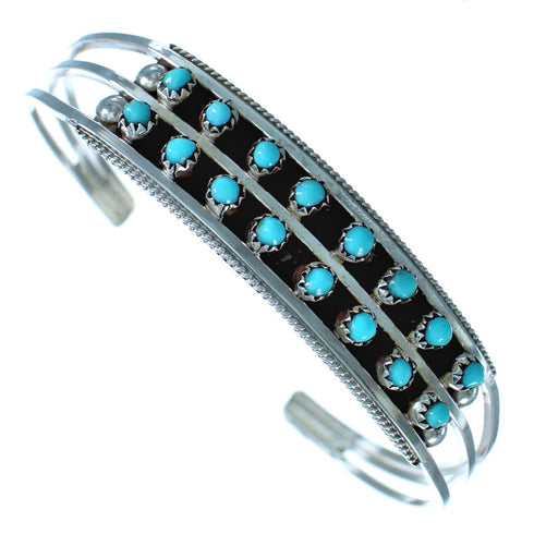 Sterling Silver Turquoise Zuni Indian Cuff NN20293