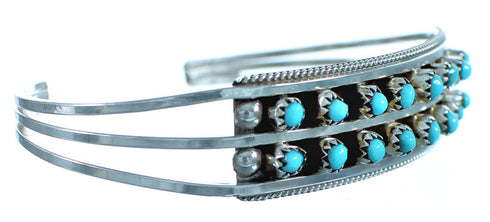 Sterling Silver Turquoise Zuni Indian Cuff NN20293