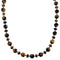 Southwest Tiger Eye Sterling Silver Bead Necklace DX117344