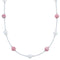 Fresh Water Pearl Sterling Silver Rhodochrosite Bead Necklace BX118721