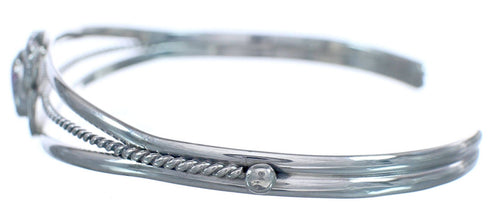 Pink Opal Genuine Sterling Silver Navajo Cuff Bracelet RX119298