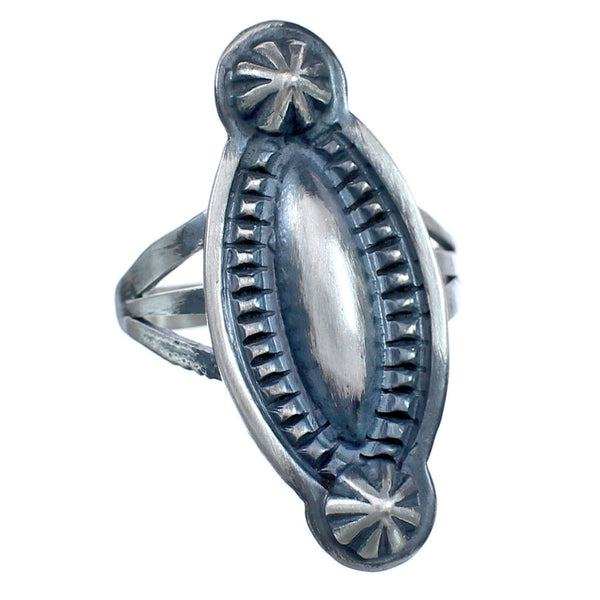 Native American Genuine Steling Silver Ring Size 5 BX118944