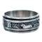 Native American Scenery Authentic Sterling Silver Spinner Ring Size 9-1/4 BX119665