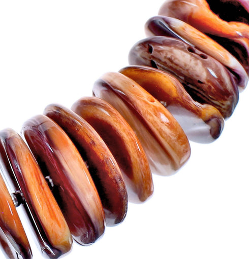 Genuine Sterling Silver Oyster Shell Bead Necklace RX119210