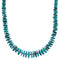 Southwestern Sterling Silver And Turquoise Wheel Bead Necklace BX119546