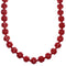 Coral Sterling Silver Southwestern Bead Necklace BX119713