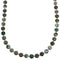 Sterling Silver Southwest Green Jasper Bead Necklace BX119921