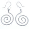 Zuni Snake Sterling Silver Hook Dangle Earrings NX11521