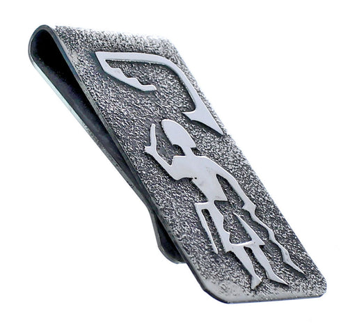 Navajo Kachina Figure Sterling Silver Money Clip BX120431