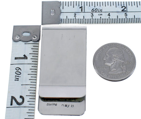 Navajo Kachina Figure Sterling Silver Money Clip BX120431