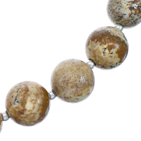 Picture Rock Genuine Sterling Silver Southwestern Bead Necklace BX120619