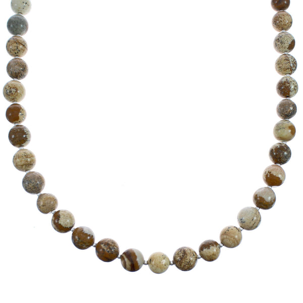 Picture Rock Southwestern Sterling Silver Bead Necklace BX120620