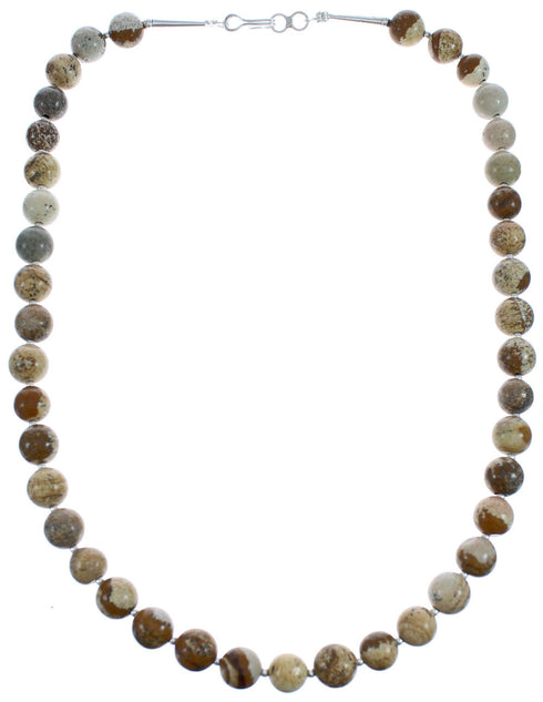 Picture Rock Southwestern Sterling Silver Bead Necklace BX120620