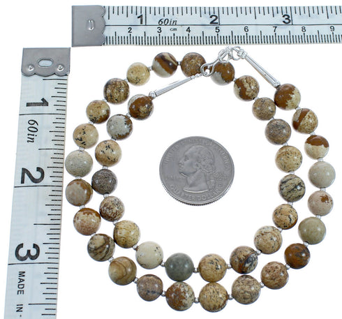 Picture Rock Southwestern Sterling Silver Bead Necklace BX120620