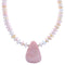 Southwestern Sterling Silver Pink Opal Agate Bead Necklace BX120639
