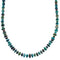 Southwest Turquoise And Genuine Sterling Silver Graduating Bead Necklace BX120250