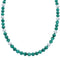 Southwestern Sterling Silver And Malachite Bead Necklace BX120737