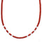 Southwestern Sterling Silver And Coral Bead Necklace BX120740