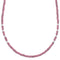 Rhodonite Southwestern Authentic Sterling Silver Bead Necklace BX120744
