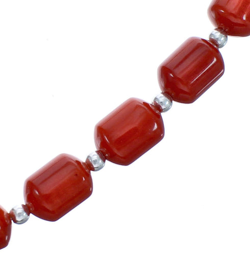 Southwest Coral 20" Bead Necklace KX121069